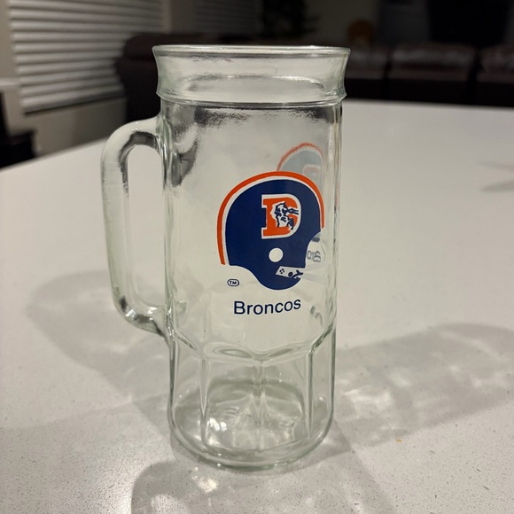 Fisher Other - Vintage Denver Broncos NFL Collectible Glass Beer Stein Mug
